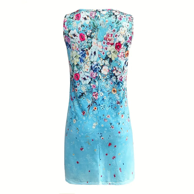 Sun-Kissed Days – Loose Fit Floral Tank Dress