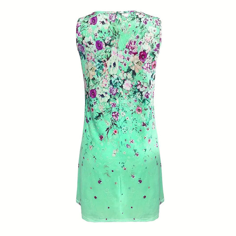 Sun-Kissed Days – Loose Fit Floral Tank Dress