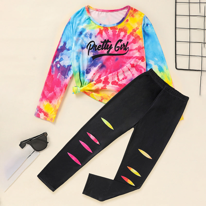 Toddler Girl “Pretty Girl” Pullover & Pants Set – Long Sleeve Outfit